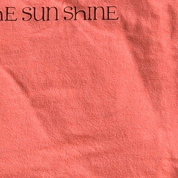 Girls' 'Let the Sunshine' Short Sleeve T-Shirt - Cat & Jack™ Neon Peach GUC - Picture 5 of 5